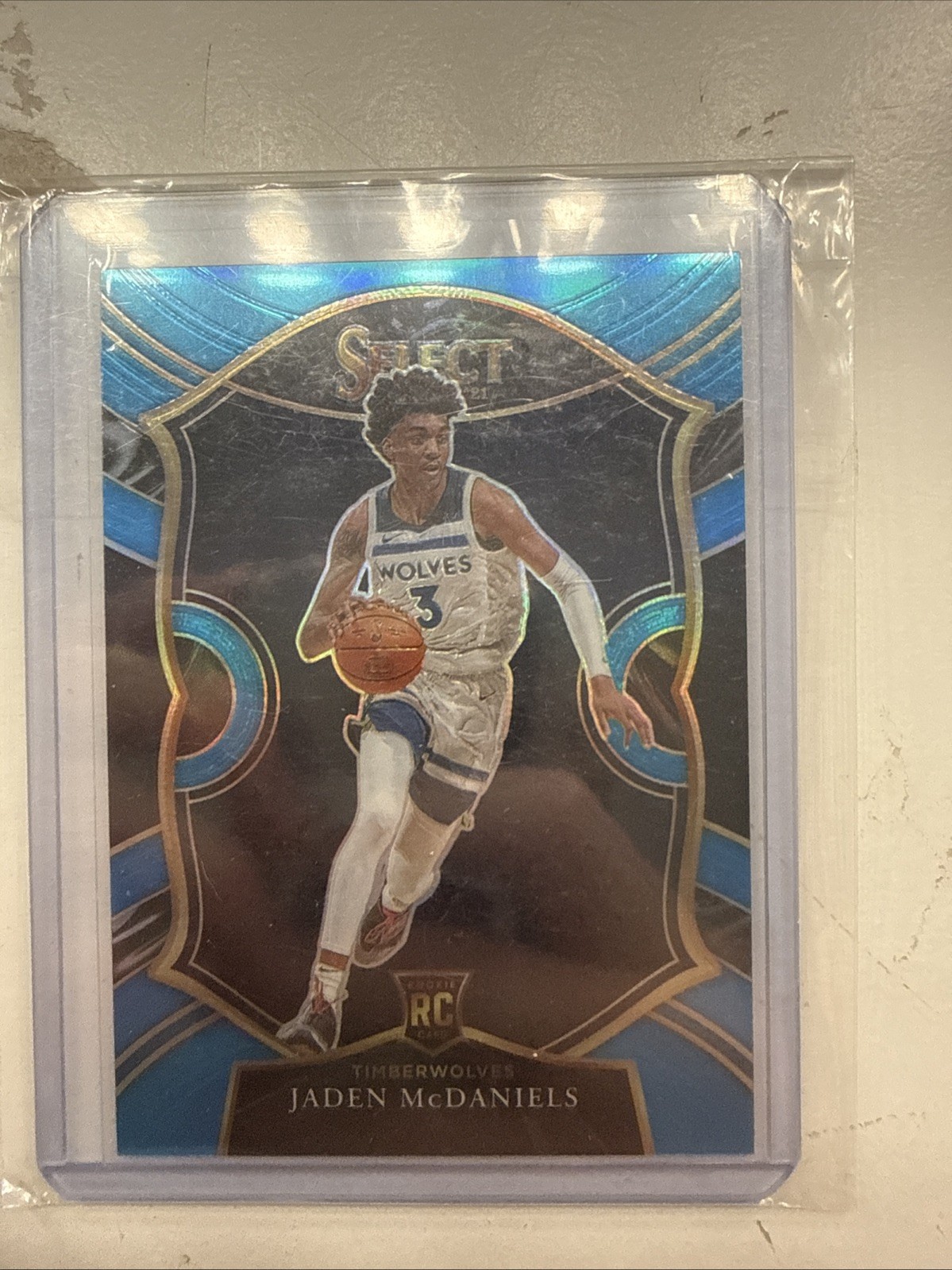 2020-21 Panini Select - Concourse Jaden McDaniels #88 Light Blue Prizm /299 (RC)