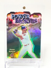 1998 Topps Manny Ramirez Power Brokers Refractor Cleveland Indians PB18