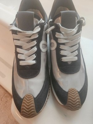 LOEWE FLOW RUNNER CALFSKIN,SUEDE,AND NYLON TENNIS SHOES WOMEN SIZE 40