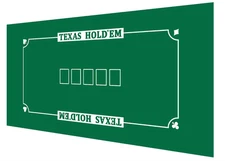 36x72" Casino Hold'em Poker Layout Felt, Hold'em Poker Tabletop Mat Accessories