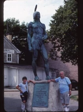 1980 Film Slide Plymouth Mass Massasoit Statue
