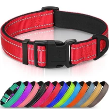 Joytale Reflective Dog Collar, Soft Neoprene Padded Nylon Pet Collar