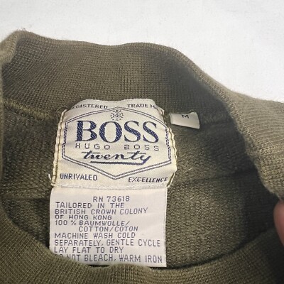 Vintage Hugo Boss Twenty Club Alpin Cotton Sweatshirt Jumper Rare