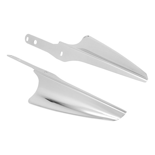 Chrome Front Fork Mount Wind Deflectors Fit For Harley Road King 95-2020 FLHRSE - Picture 10 of 17