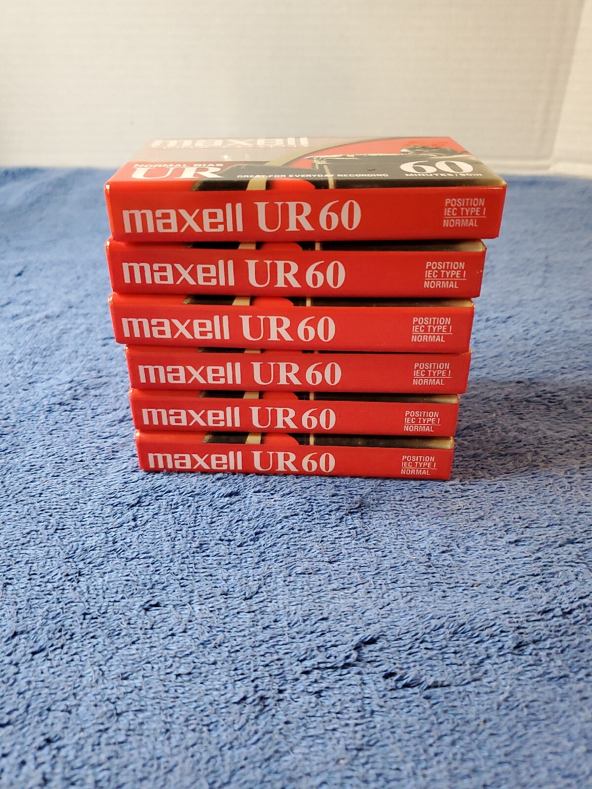 Lot Of 6 Maxell UR 60 Cassette Audio Tape NEW