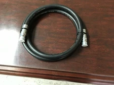 3/4" x 25 ft EPDM Coupled Multipurpose Air Hose 200 psi BK with 2 male pipe 3/4"