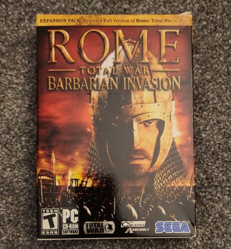 ROME TOTAL WAR BARBARIAN INVASION PC CD-ROM SOFTWARE ~ EXPANSION PACK - Picture 1 of 2