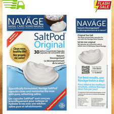 Navage Nasal System Original Saltpods 30 pods Brand New Sealed Salt Pods