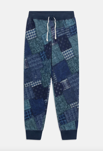POLO RALPH LAUREN Girls Patchwork Print French Terry Jogger Pants Size S(7) NWT - Picture 5 of 9