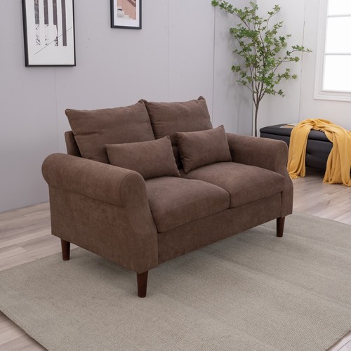Modern L-Shaped Corner Sofa 2 3 Seater Armchair Couch With Footstool - Picture 349 of 411