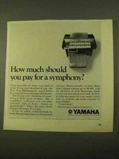 1970 Yamaha Electone E-3 Organ Ad - A Symphony