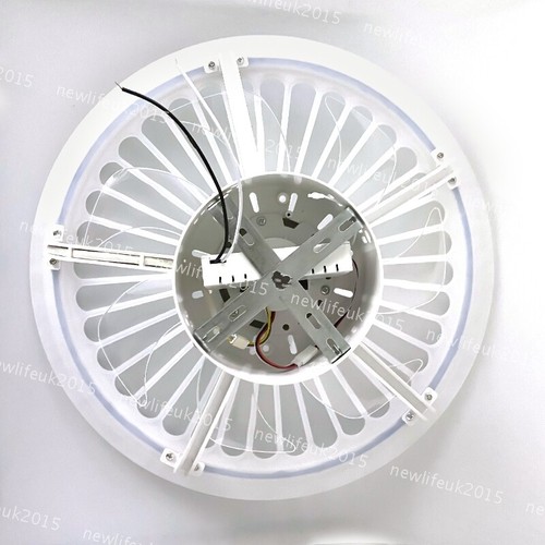 Reversible LED Fan Light Tricolor Bluetooth & Remote Control Living Room 110V - Picture 8 of 12