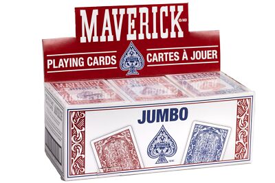 【レア】MAVERICK JUMBO INDEX トランプ 12 デック Maverick Jumbo 12 Pack Playing Cards , Blue Jumbo Index | eBay