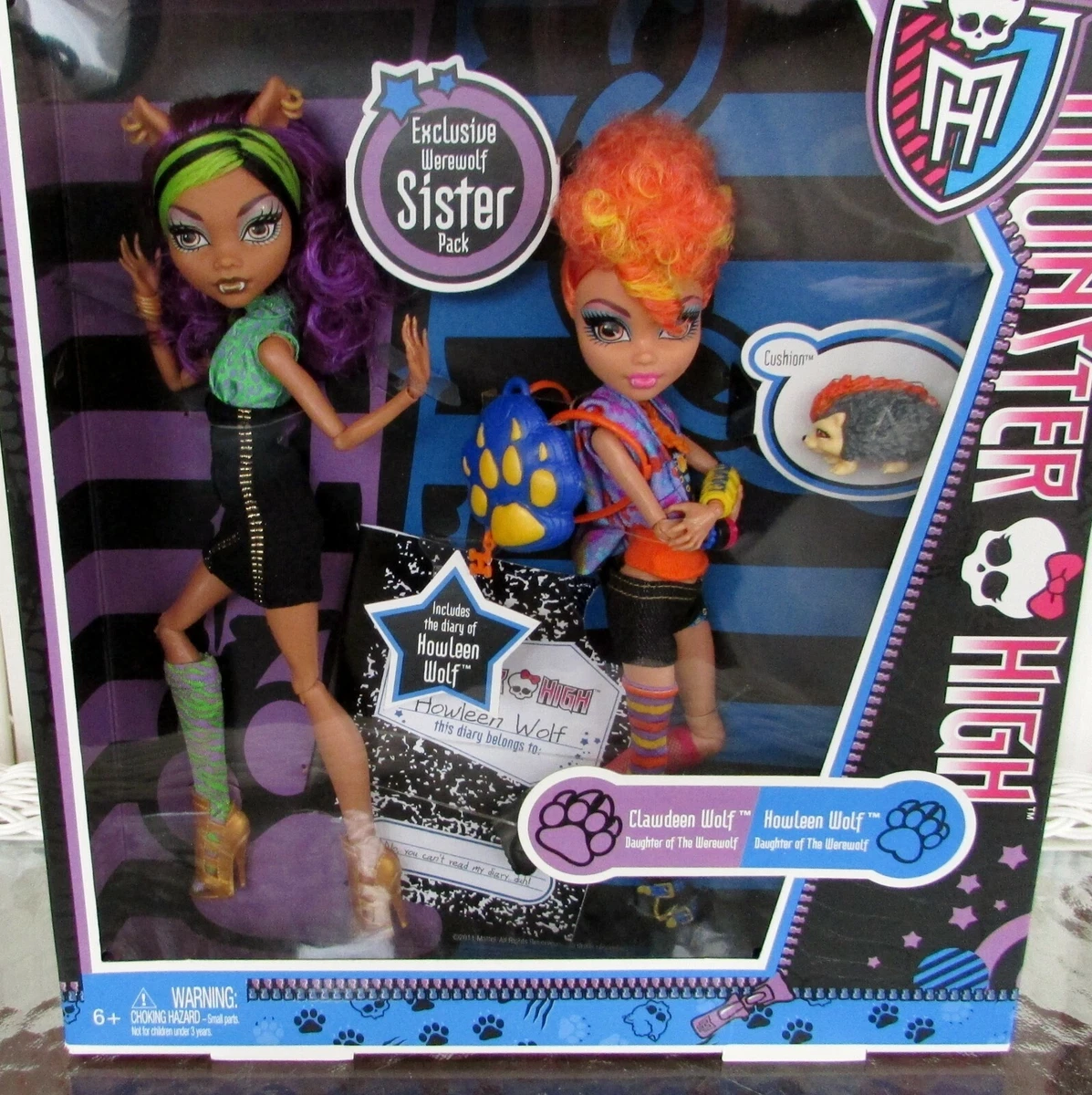 Monster High Werewolf Sisters Clawdeen Howleen Wolf New in Box