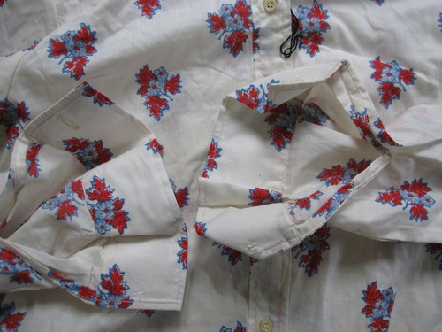 Chemisier Femme Vintage 70'S Jousse Made in France Chemise Haut Taille - 46 - Imagen 5 de 6