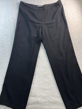 Armani Collezioni Women  s Size 10 Black Wide Leg Dress Pants Trousers