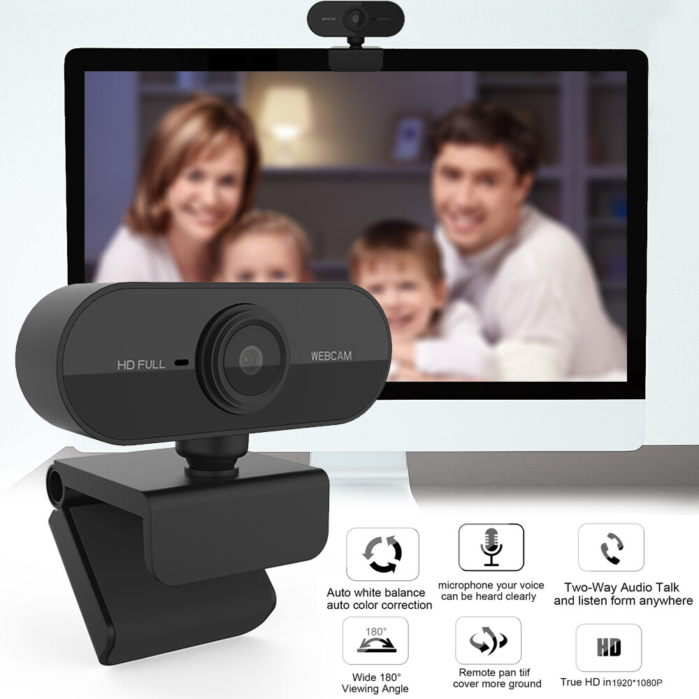Webcam with Microphone HD 1080P Streaming Camera For MAC Laptops Desktop PC US-image