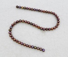 15"LONG QUALTIY DARK POTATO FRESHWATER PEARL LOOSE JEWELRY CRAFT STRAND B3048