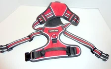 Dog Harness Size Large  Vibrant Red/Black/White  Rabbit  - High Quality 