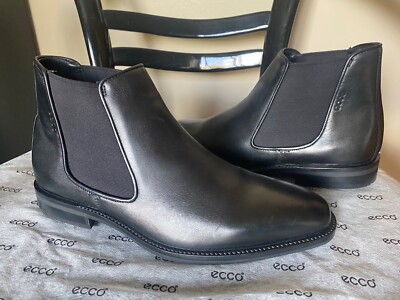 ECCO Black Leather Men's boots - Size 7 -7.5