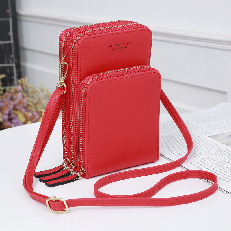 Phone Case With Crossbody Strap Lightweight Mini PU Leather Small