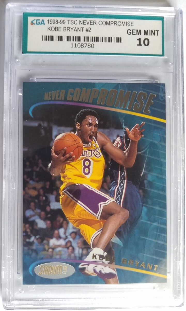 Kobe Bryant Never Compromise Insert 1998-99 Topps Stadium Club
