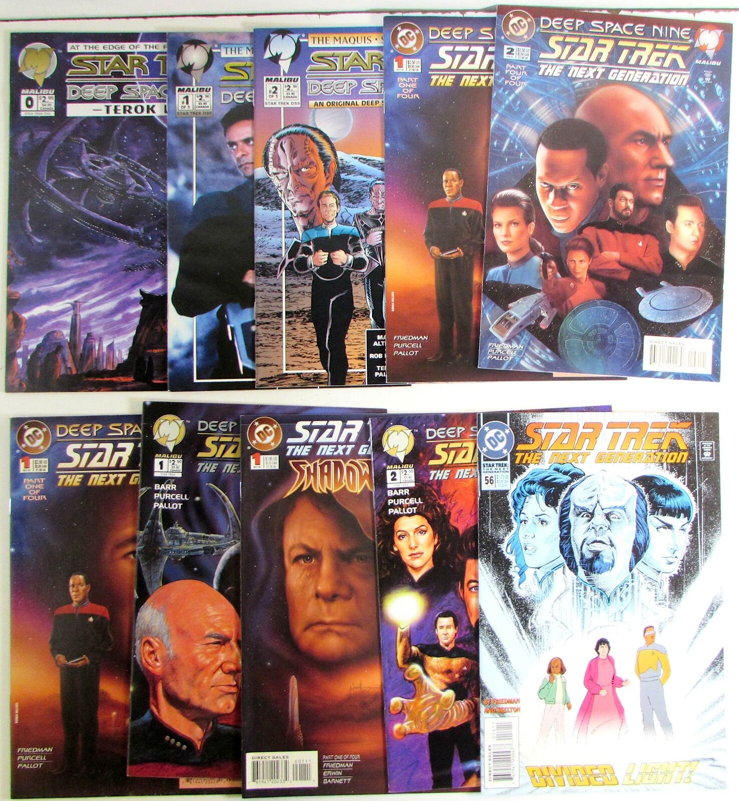 Star Trek Lot 10 #TNG/DS9 Pt. 1x2,2,3,4,Maquis 1b,2,Shadowheart 1,... Comics