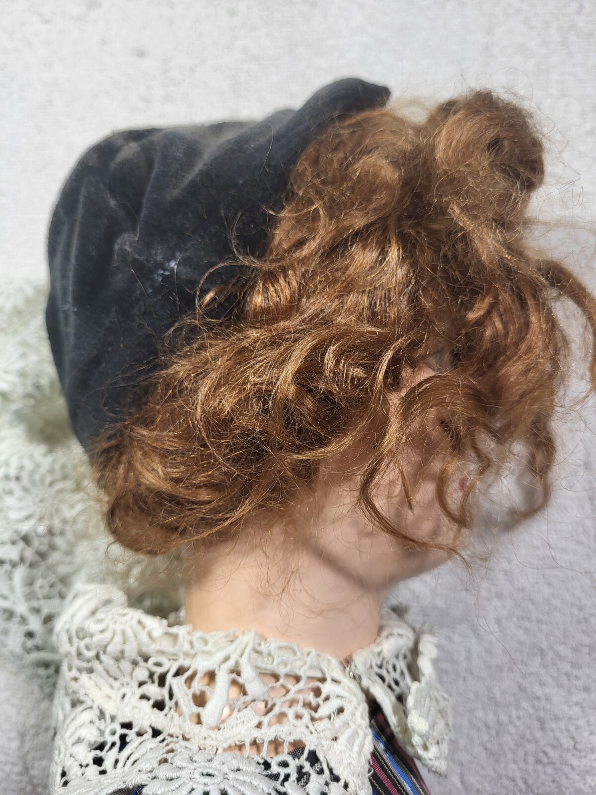 Antique Boudoir Bed Doll - Composition Head, Cloth Body - 29" -1920s-30s