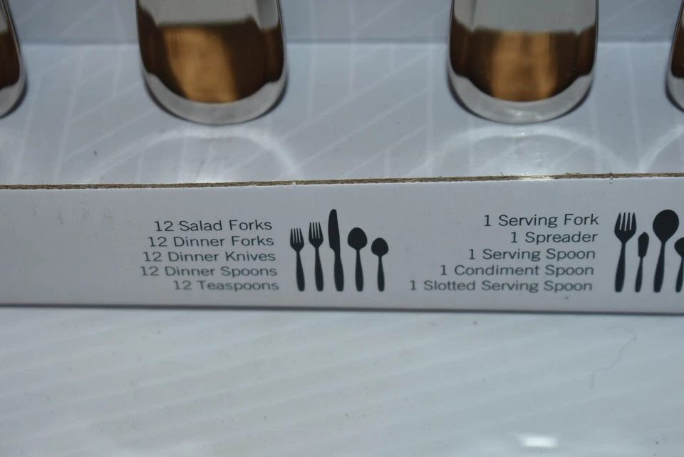 Juego de cubiertos Mikasa Bravo 101 piezas acero inoxidable 18/10 servicio para 12 anfitrionas Foto 2 de 4