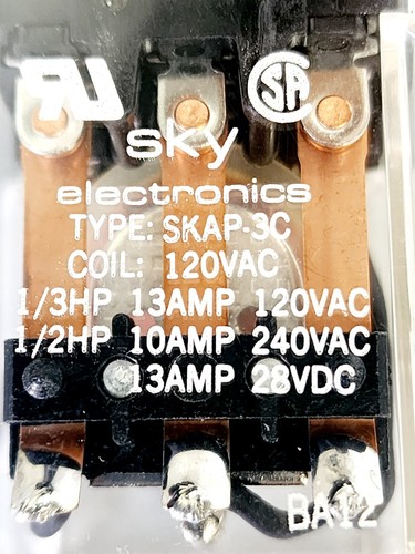 SELECTA SR68S300A7, 10 Amperios - Relé 240 VAC - 28 VDC - Imagen 3 de 3
