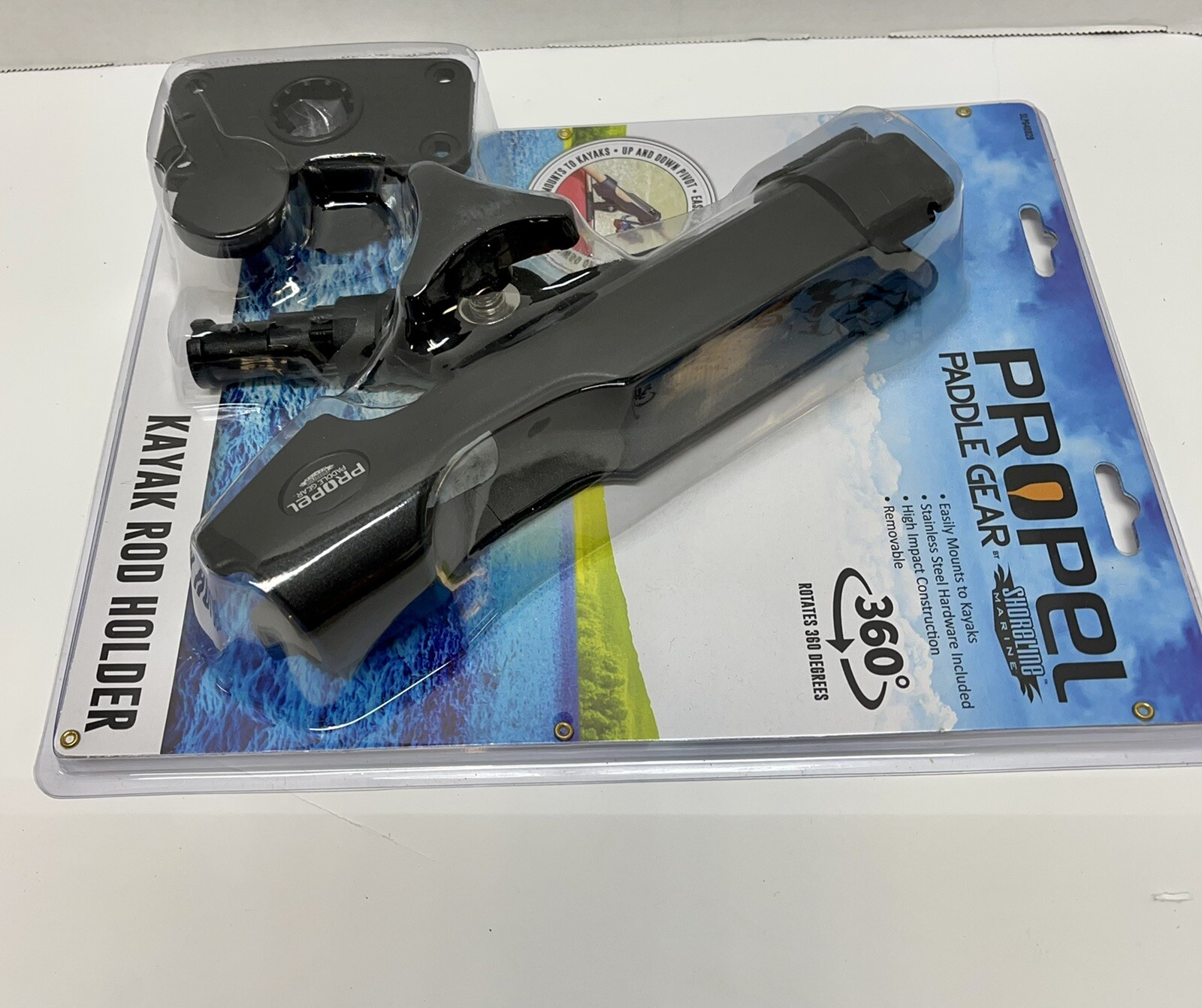 Propel Paddle Gear Kayak Rod Holder Rotates 360 Degrees Removable NEW