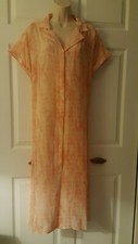 H by Halston Women's High Low Short Sleeve Dress Peach Color size XL