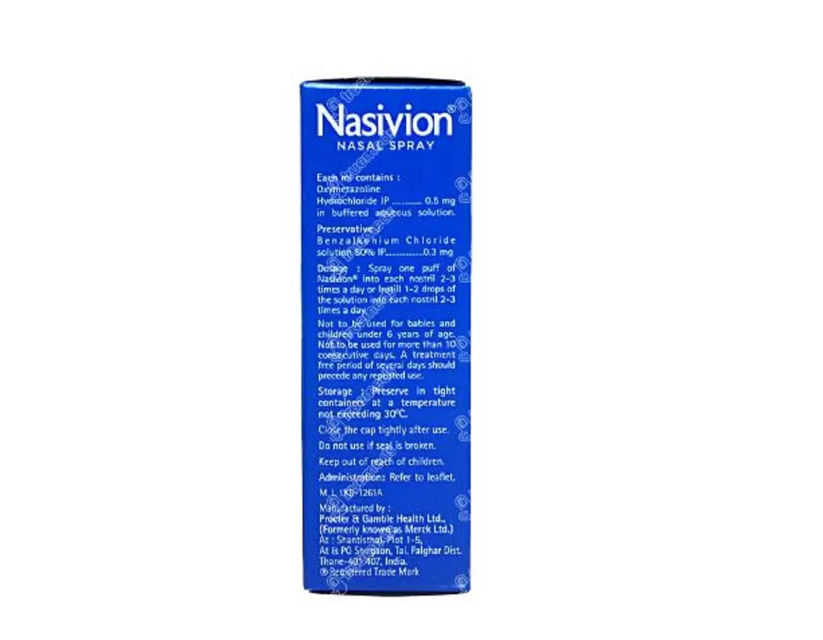 Nasivion Classic Adult Adult 0.05 Nasal Drops Fast Relief From