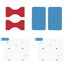 Dash Cam Mount, 3M Double-Sided Adhesive Pad Electrostatic Sticker Set, Red...