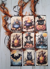 9 Halloween Handmade Gift Tags Scrapbooks Junk Journals Crafts Planners Parties