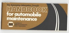 The Automotive Information Council’s Handbook For Automobile Maintenance NAPA