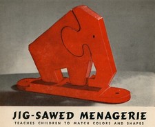 Make a Jig-Sawed Menagerie of Animals - Vintage 1941 How-To Article