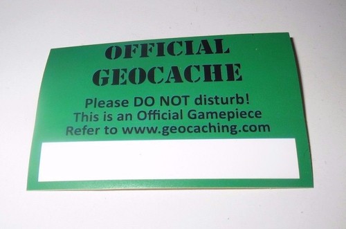 Geocaching Vinyl Sticker x5-Protect Your Cache From Accidental Finds PRICE CRASH - Picture 2 of 2