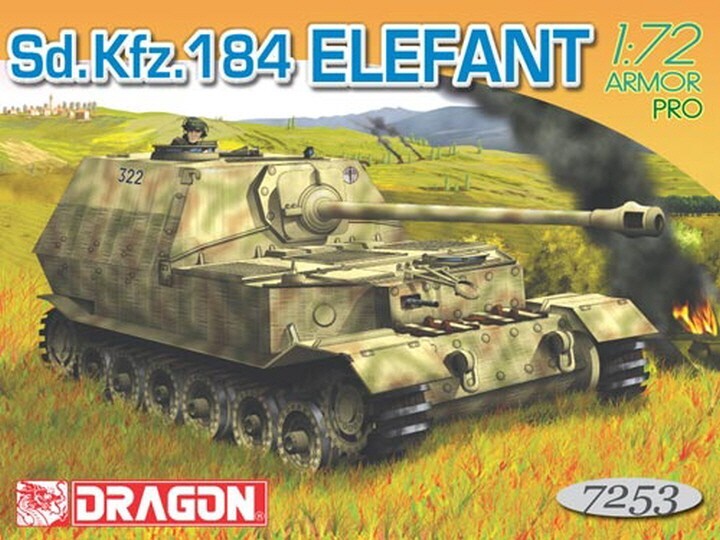 Dragon #7253 1/72 Sd. Kfz. 184 Elefant -Armor pro | eBay