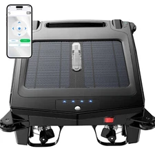 iMounTEK 8W Solar Robotic Pool Skimmer Automatic Vacuum Pool Cleaner Robot IPX7