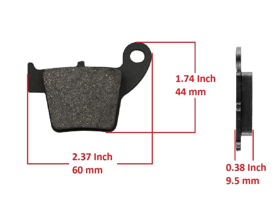For Honda CRF150R CRF150RB Front Rear Brake Pads 2007 2008 2009 2010 2011-2023 - Image 3 of 4