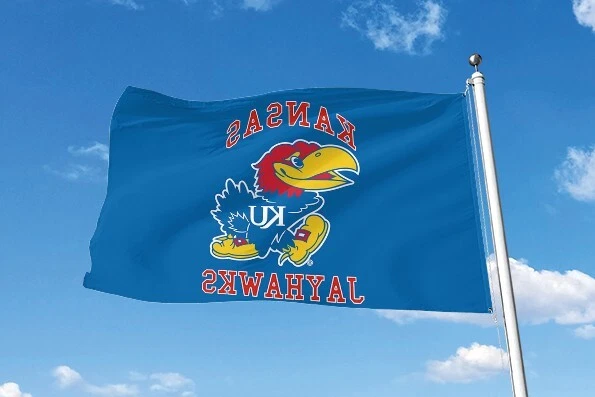 KANSAS JAYHAWKS 3'X5' FLAG BANNER ***100% FULL COLOR ON BOTH SIDES OF FLAG*** - Image 3 of 4