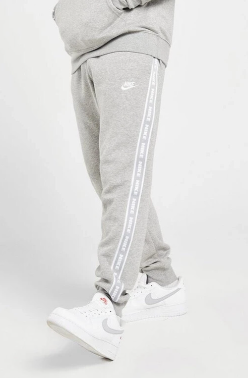Nike Mens Fleece Joggers Bottom Pants Grey Marl XS