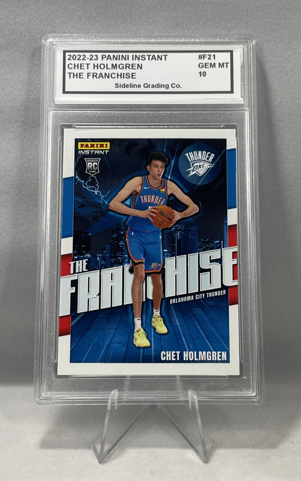 Chet Holmgren Rookie Graded Gem Mint 10 2022-23 Panini Instant #F21 1 of 1436 - Image 3 of 4