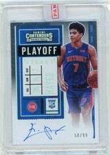 2020-21 Panini Contenders Variation Playoff Rookie  Auto 117 Killian Hayes 50/99