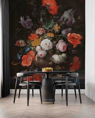 3D Flower Plant Floral Wallpaper Wall Murals Removable Wallpaper 8