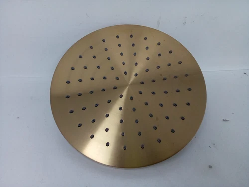 signature hardware 8" modern round rainfall shower head 1.8 gpm brushed gold - Picture 1 of 5