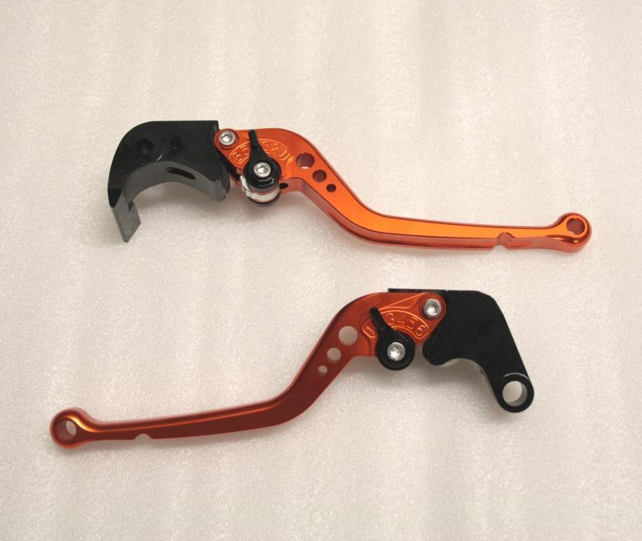 Leviers de frein et embrayage orange ajustables pour corriger la garde de votre Yamaha