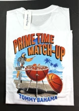 Tommy Bahama Men's Graphic T / White / PRIMETIME MATCH-UP