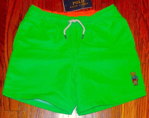 POLO RALPH LAUREN AUTHENTIC BOYS BRAND NEW ORIGINAL SWIM TRUNK SHORTS Sz 7, NWT